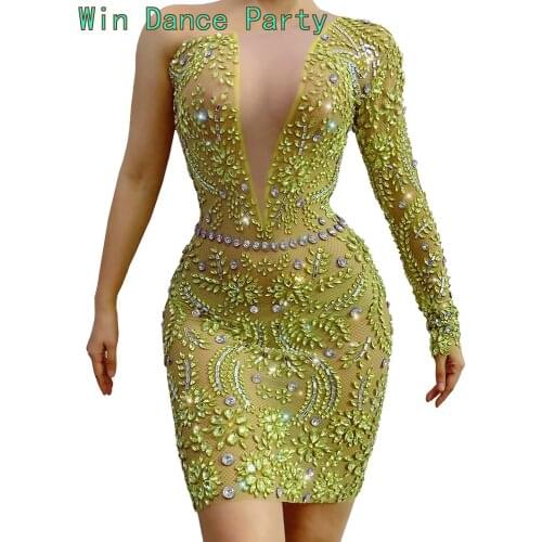 Fashion See Through Gold Sequin Beading Sparkly African Black Girls Short Prom Dresses 2021