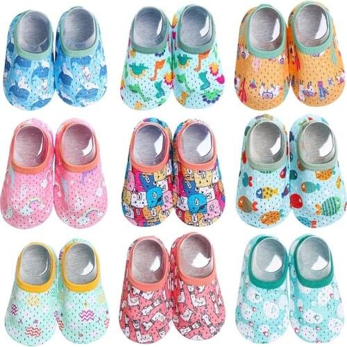 Spring and Summer New Baby Children Boy and Girl Indoor Non-slip Floor Socks Baby Toddler Cartoon Kids Shoes and Socks