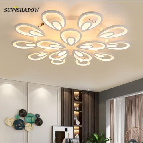 New Arrival Modern Led Chandelier Home Lustre White Ceiling Chandelier Indoor Lighting for Living room Bedroom Dining room Light