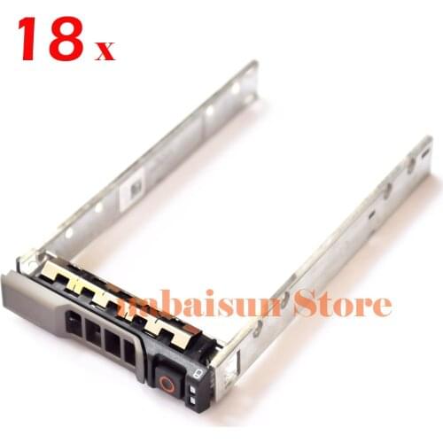 18 pcs G176J G281D hot-swap SAS / SATA Drive Server Tray 2.5" For dell R510 R520 R610 R620 R710 R720 with screws Eunaimee