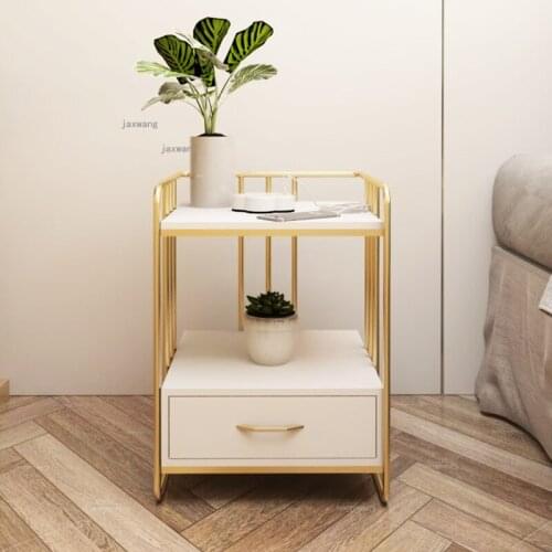 Small Apartment Storage Cabinet Simple Modern Bedroom Furniture Bedside Table Nordic Wrought Iron Balcony Coffee Tables Locker