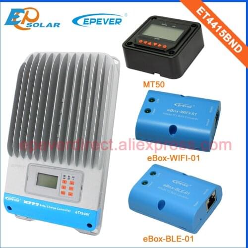 12V/48V Battery Charging system Solar Panels regulator MPPT EPEVER ble wifi adapter wiress ET4415BND MT50 meter 45A 45amps