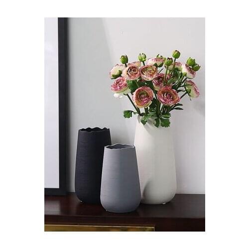 Nordic modern flower vase decoration living room flower arrangement flower vase creative hydroponic ceramic European vase