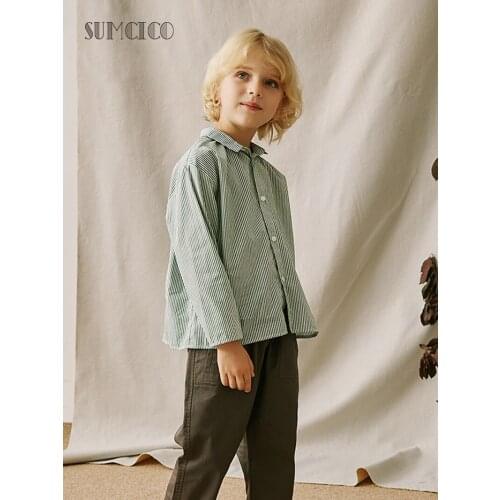 Рубашки с длинным рукавом для мальчиков Sumcico China At AliExpress