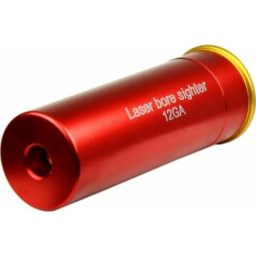 Tactics Red Dot Laser Boresighter Bore Sighter 12 GA 12G Gauage Rifle Shooting Cartridge With Battery