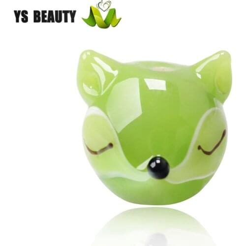 Grass green small fox bead fashion cordage adorn article match bead household adornment bead is original charm pendant