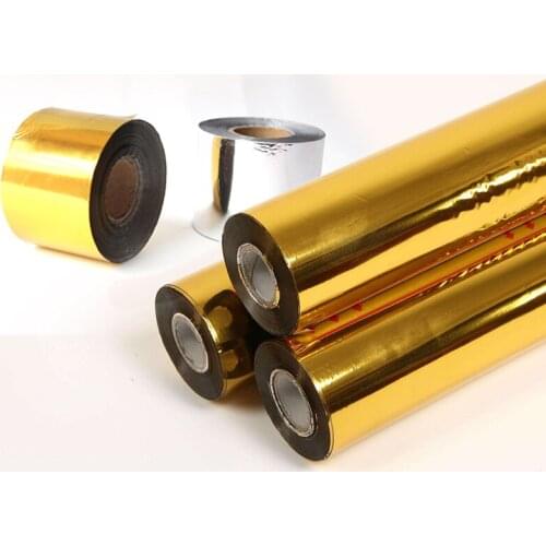 Gold Blocking Gold & Silver Foils Anodized Gilded Paper Leather Craft Hot Foil for Embosing Bronzing PU Paper Gilding Quill Pen