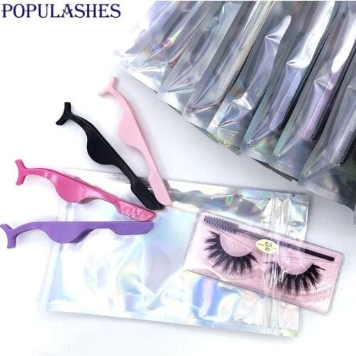 3D Mink Eyelashes Brush Eyelash Tweezers Set Lash Bag Package Color Bases False Eyelashes Various Lashes Styles Lashes Wholesale