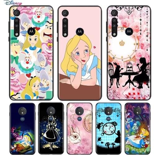 Alice in Wonderland For Motorola G9 G8 G Stylus Power One Fusion Hyper Edge E7 E6 5G Plus Play Lite Soft Phone Case