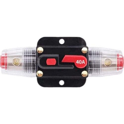 Circuit Breaker Fuses 12-24Vfor System Protection Car Marine Boat Stereo Switch Audio Inverter System Protection