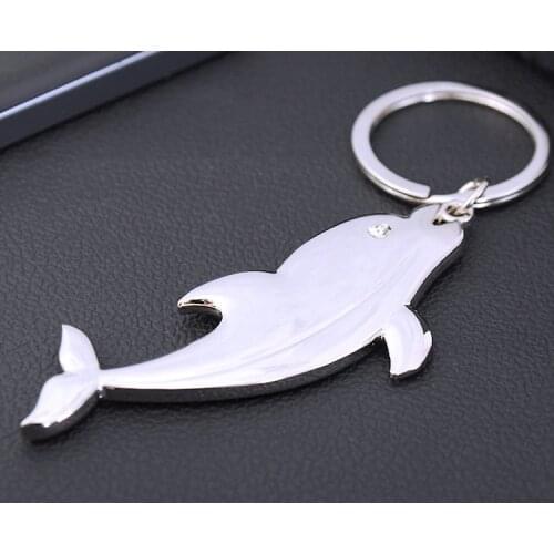 FREE SHIPPING BY DHL 50pcs/lot 2016 Dolphin Keychains Metal Lovely Dolphin Keyrings for Gifts