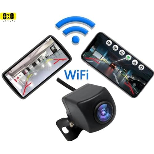Wireless Car Rear View Camera WIFI 170 Degree WiFi Reversing Camera Dash Cam HD Night Vision Mini for iPhone Android 12V Cars