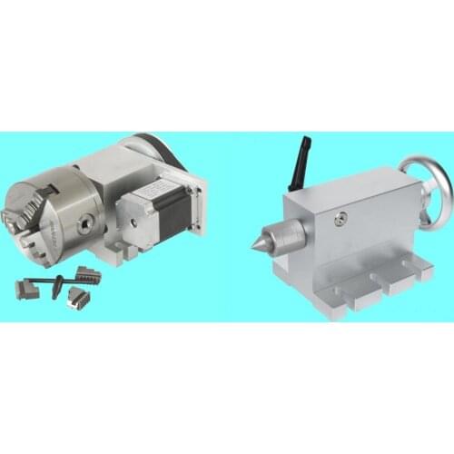 The fourth axis of the engraving machine (A axis, rotating axis, CNC indexing head) 100MM chuck (hollow shaft)