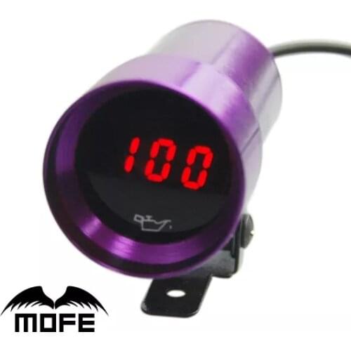Original Logo 37mm Digital Smoke Lens Red LCD Display Oil Press Pressur Gauge