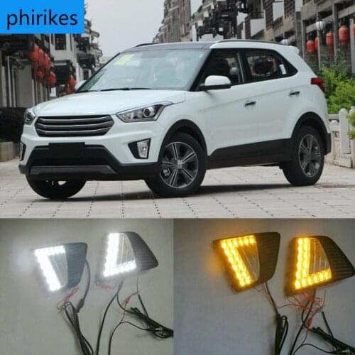 For Hyundai ix25 Creta 2014 2015 2016 Driving DRL Daytime Running Light fog lamp Relay 12V LED Daylight car styling