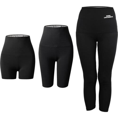 Women Sauna Pants Shorts Jogger Legging Sweatpants Workout