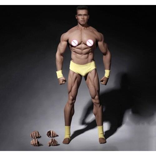 1/6 scale Action figure Body accessories mens super seamless muscle TBLeague PL2016-M34 headless steel bone male muscle body