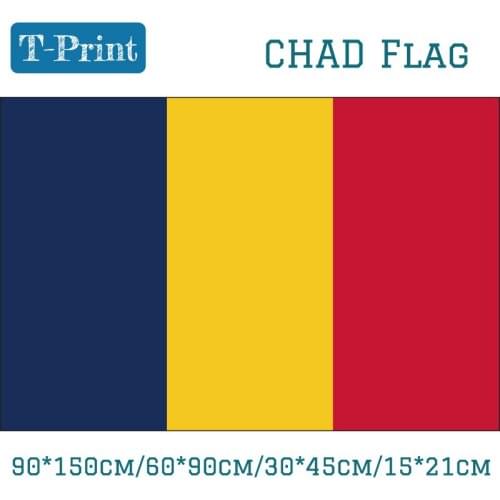 Chad Republic Flag 90*150cm/60*90cm/15*21cm 3x5ft 30*45cm Car Flag For Event Activities