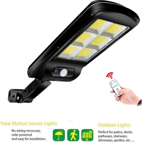 Solar light lamp floodlight reflector Outdoor Bright Motion Sensor Wall with Wireless Waterproof IP65 Night for Outside Wall rem