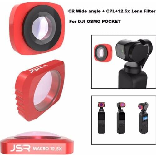 For DJI OSMO POCKET Gimbal Camera CR Wide 12.5X ND Star CPL Angle Lens Filter Polarizing/UV/ND4 8 Filters Camera Accessories