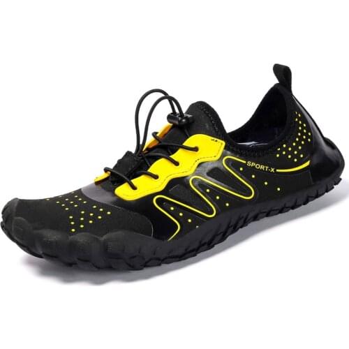 Men Hiking Shoes Quick Dry Water Shoes Comfortable Non-slip Waterproof Elastic Lightweight Trekking Sneakers Soft Upstream Shoes