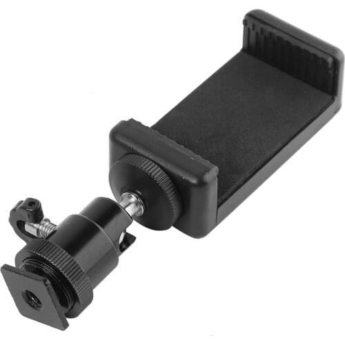 Metal Hot Boots Small Pan Tilt Slr Camera Bracket Accessories Micro Single Tripod Mobile Phone Clip Head Photography Lamp