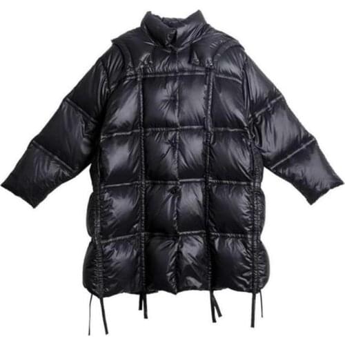 New winter hooded loose down cotton padded coat children thicken girl and boys kids warm outerwear