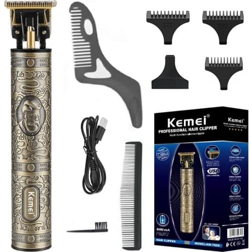 Original powerful 2 speed metal housing hair trimmer for men electric beard trimme with shaping comb facial hair styling tool