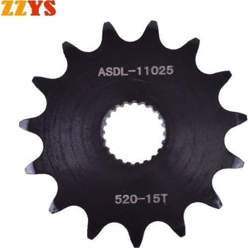520 15T 15 Tooth Motorcycle Front Sprocket Gear Staring Wheel For MuZ 660 Scorpion Replica 660 Scorpion Sport Tour Traveller 660