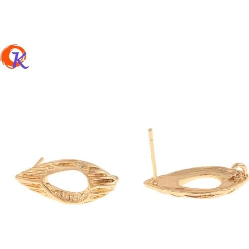 Cordial Design 30Pcs 9*22MM Jewelry Accessories/Earring Findings/Genuine Gold Plating/Hand Made/Earrings Stud/DIY Making