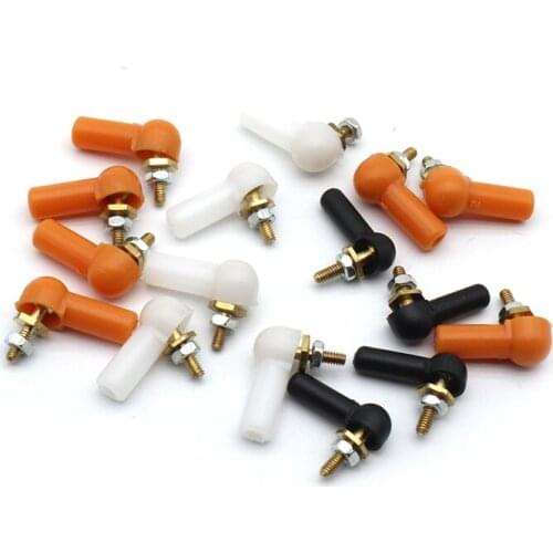 10PC M2 M3 Ball Joint 2mm 3mm Linkage Rod Ball Head Connector L16/17mm Rod End for DIT RC Gasoline Boat Servo Spare Parts
