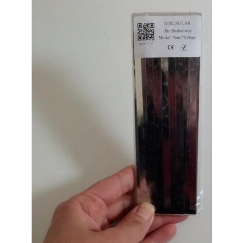 ALLMEJROES Busbar wire 5mm*0.2mm 10m/Lot For solder solar cells. Copper conent more than 99.97%.Solder wire CE ROSH Certificated
