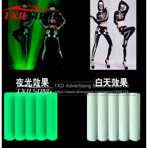 Glow in the dark transfer pu film for Tshirts,garments with top quality by size:50CMX100CM/LOT