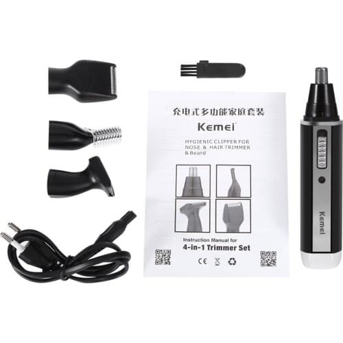4 In 1 Rechargeable Trimmer For Nose Hair Removal Wireless Trimmer MenS Home Trimer Ear Face Eyebrow Nose Gair Eyebrow