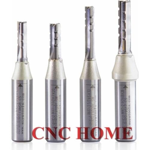 3 Flutes Carbide TCT Straight Router Bits Wood Slotted Blade Metric Flute MDF Milling Cutter - 12.7mm 1/2" Shank Arden