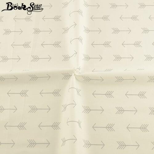 Booksew Printed Arrow Patterns Tecidos De Patchwork Sewing Material Quilting 100% Twill Cotton Fabric Dye Beige Telas Tecido