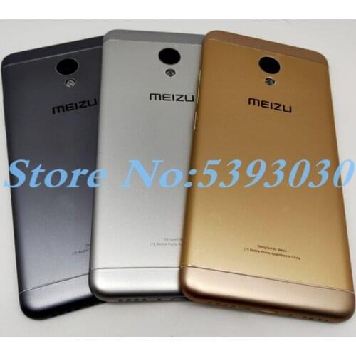 For MEIZU M3S Back Battery Cover Rear Door Housing Chassis Case For Meizu M3S mini Battery Cover With Camera Lens Side Buttons