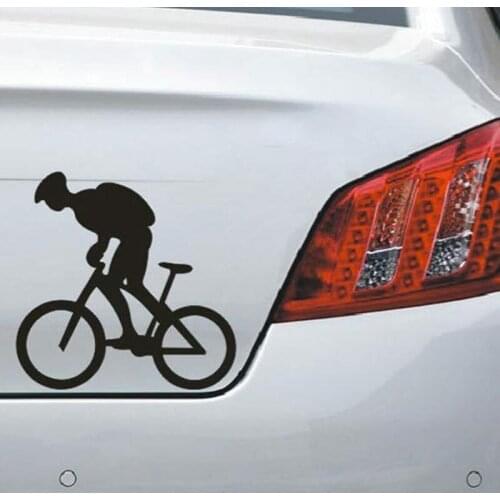16*16cm 1 pcs Cycling through For Auto Car/Bumper/Window Vinyl Decal Sticker Decals DIY Decor Handsome And Cool Stickers