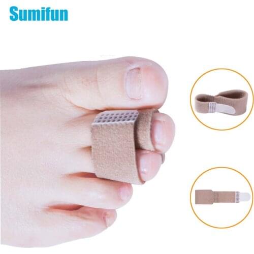 10Pcs=5Pairs Fabric Toe Finger Straightener Velvet Cotton Material Toe Wrap Anti-Slip Toe Brace For Hammer Toe Broken Toe D1176