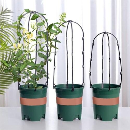 10PCS Plastic Plant Climbing Rack European Arch Flower Shelf Vines Support Frame Garden Decor Plant Bracket Garden Trellis 3Size