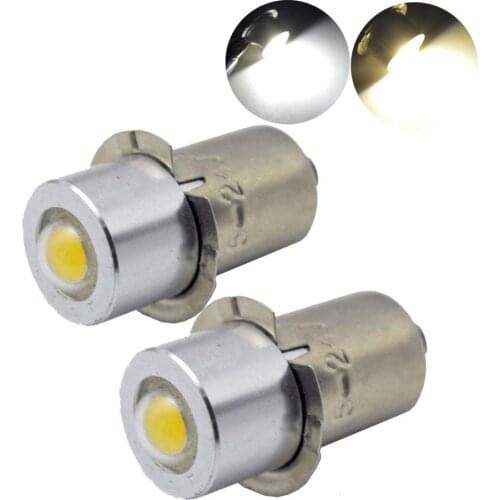 100X P13.5S PR2 PR3 PR4 High power COB 1W spot indicator led flashlight Torch lamp 4300K 6000k AC4.5V 6V 12V 5-24V 3-18V
