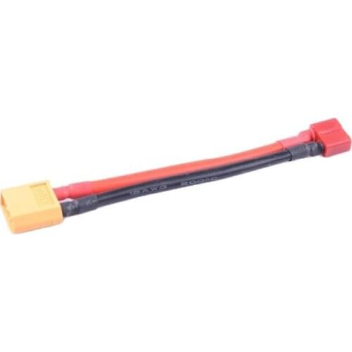 2 Pcs XT60 Male to Deans Female T Plug 12 AWG wire/connector/adaptor/plug/cable RC