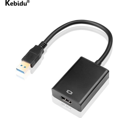 HD 1080P USB 3.0 to HDMI-compatible Converter Adapter Cable USB To HDMI-compatible External Video Card Multi Monitor Adapter