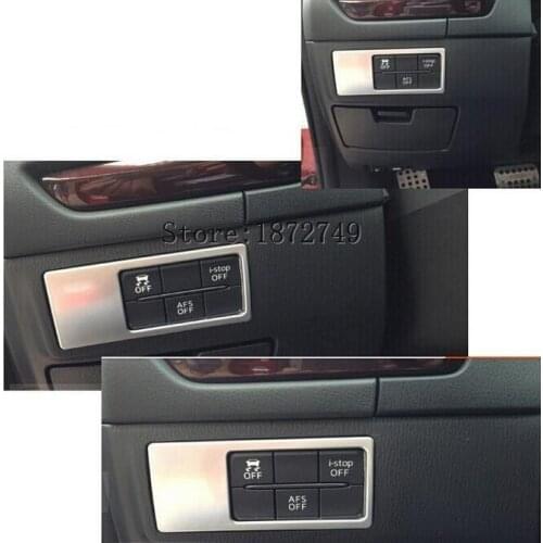 Car Auto Accessories Interior keypad Decorations Speaker cover trim fit for Mazda Atenza 2014 ABS Chrome 1pc per set