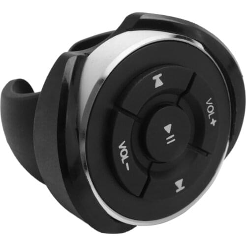 Wireless Bluetooth Remote Control Car Steering Wheel Motorcycle Bike Handlebar Media Button For Iphone For Samsung Android Phone