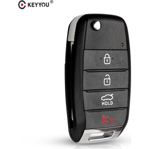 KEYYOU 10x 3/4 Buttons Car Remote Key Shell Case For KIA K3 K2 K5 Rio Sorento Carens Cerato Forte Car Key Fob TOY40/HYN14 Blade