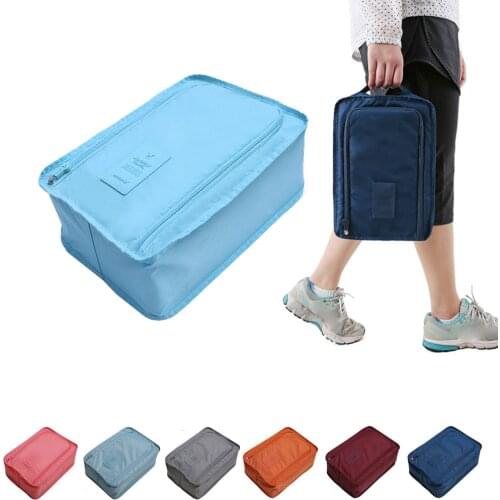 Travel Storage Bag Nylon 6 Colors Portable Organizer Bags Shoe Sorting Pouch