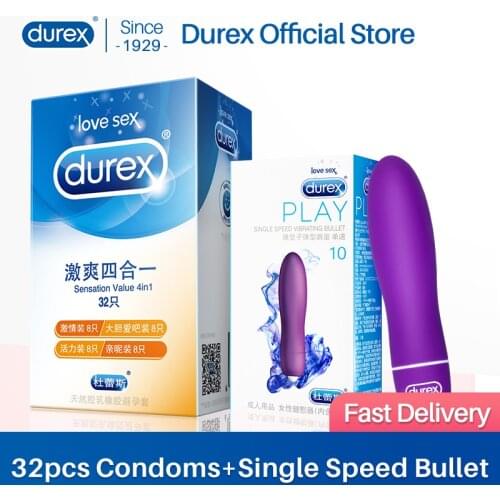 Durex Sex Toys for Women Mute G Spot Vibrators Single Speed Bullet Vagina Clitoral Stimulation Toys for Adults