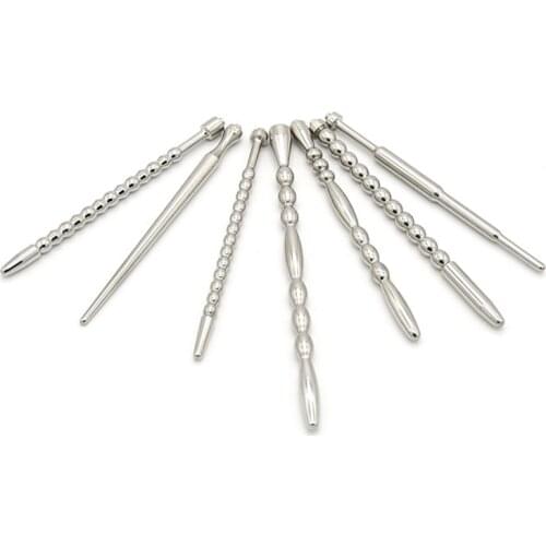 Medical Electro Shock Penis Plug Electric Sex Urethral Sound Metal Chastity Device Estim Urethral Dilators Sex Toys For Men