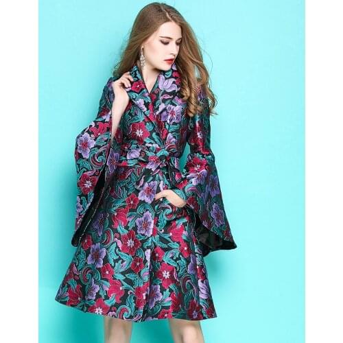 EyeTornado Women's Long Trench Coats